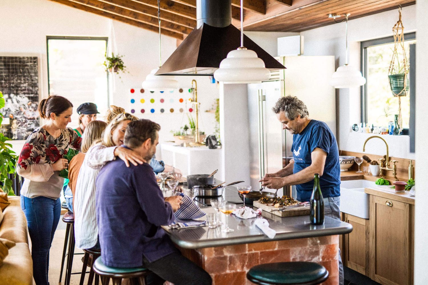 Mark's Kitchen with group of diners